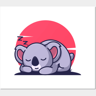 Sleeping koala Posters and Art